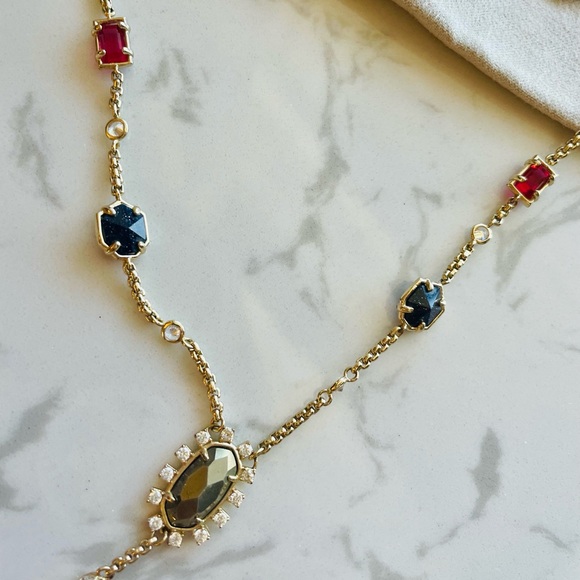 SOLD Kendra Scott Multicolor Y Necklace with Drawstring Bag - Picture 4 of 11